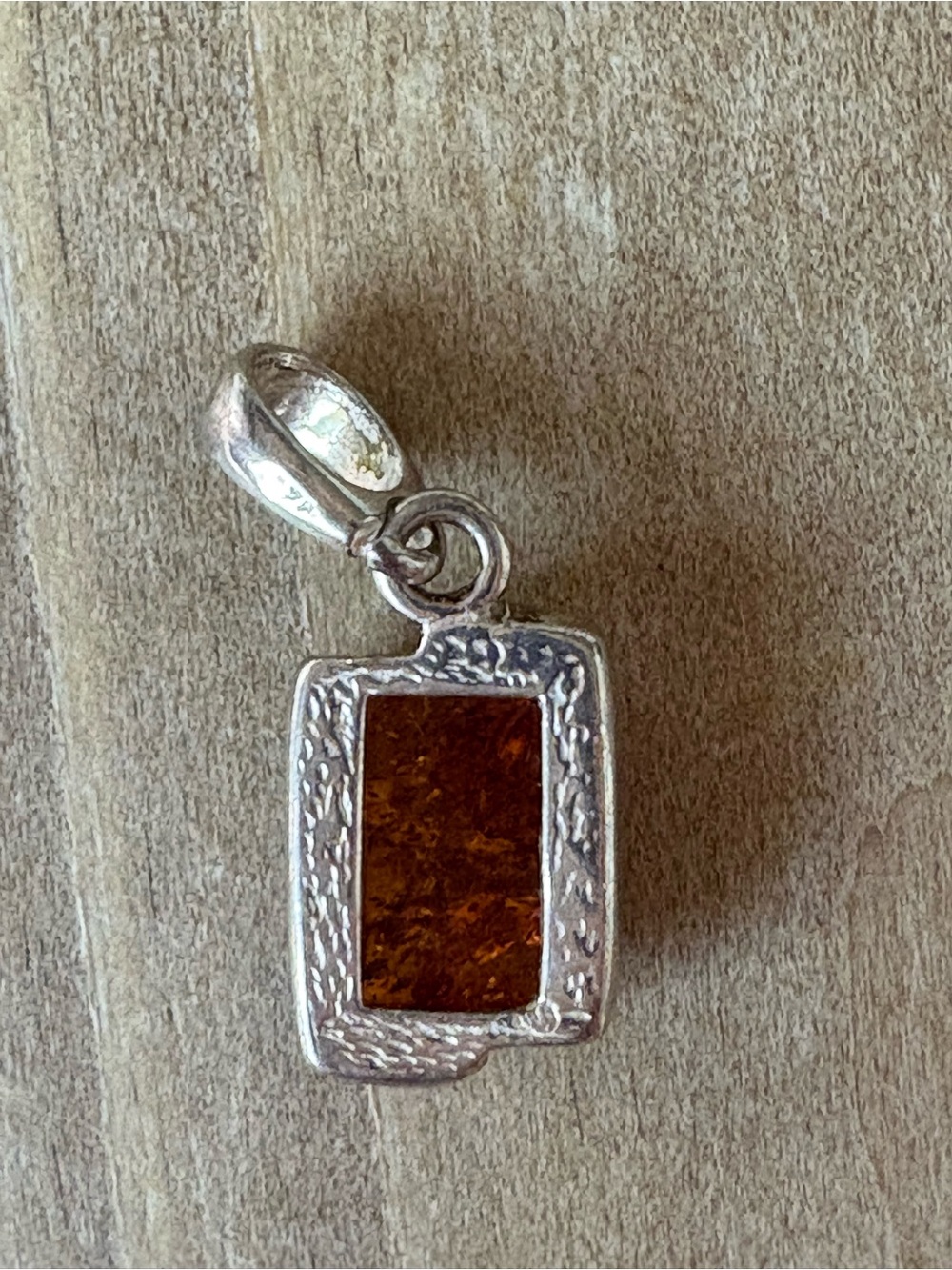 Sterling Silver Amber Pendant - Baltic Amber - Picture 2 of 3